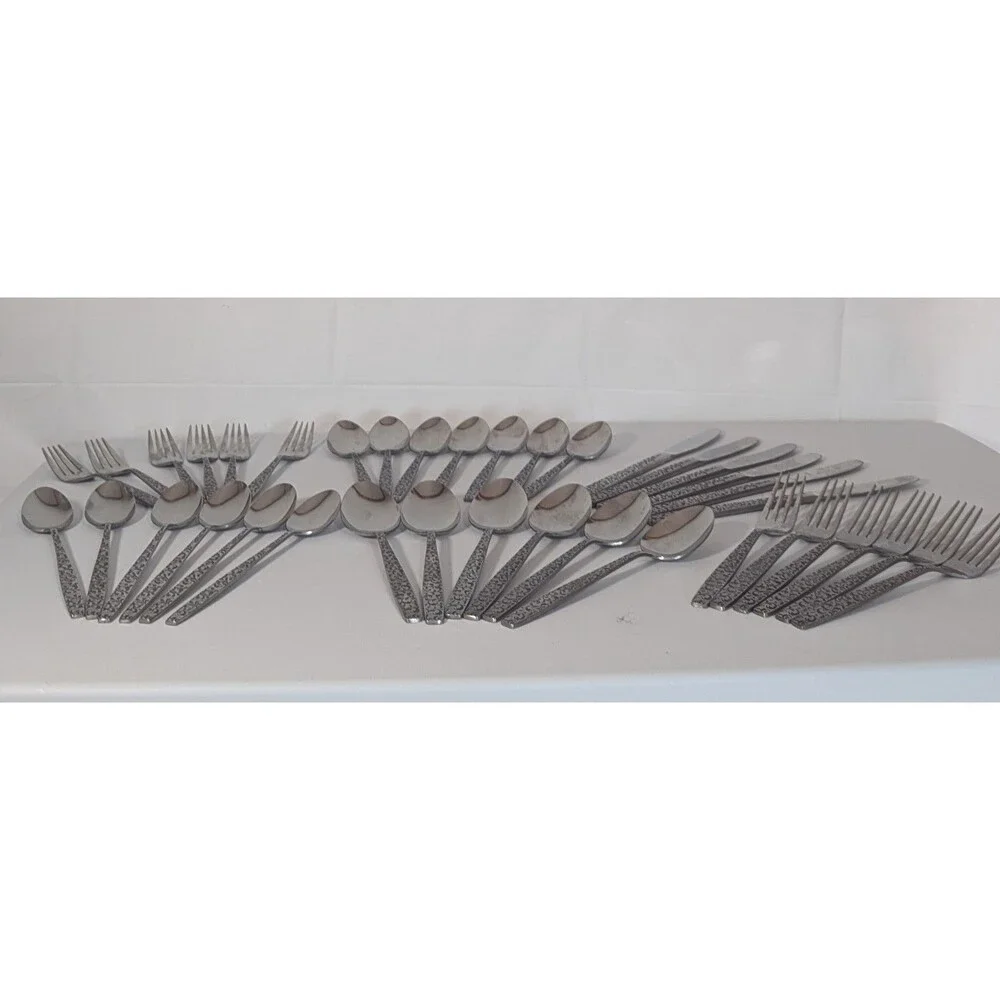 39 pc Ameris Present Stainless Steel Flatware Set - Service for 8 + 5